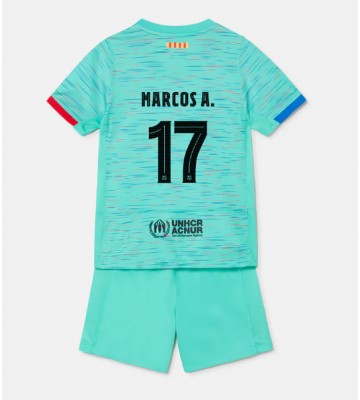 Barcelona Marcos Alonso #17 Replica Third Stadium Kit for Kids 2023-24 Short Sleeve (+ pants)